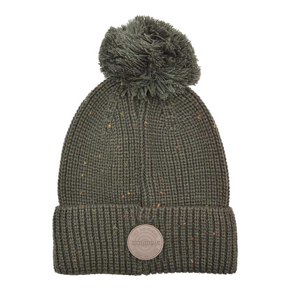Khaki Green - Front - Lambretta Logo Bobble Beanie