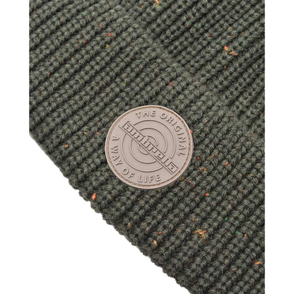 Khaki Green - Side - Lambretta Logo Bobble Beanie