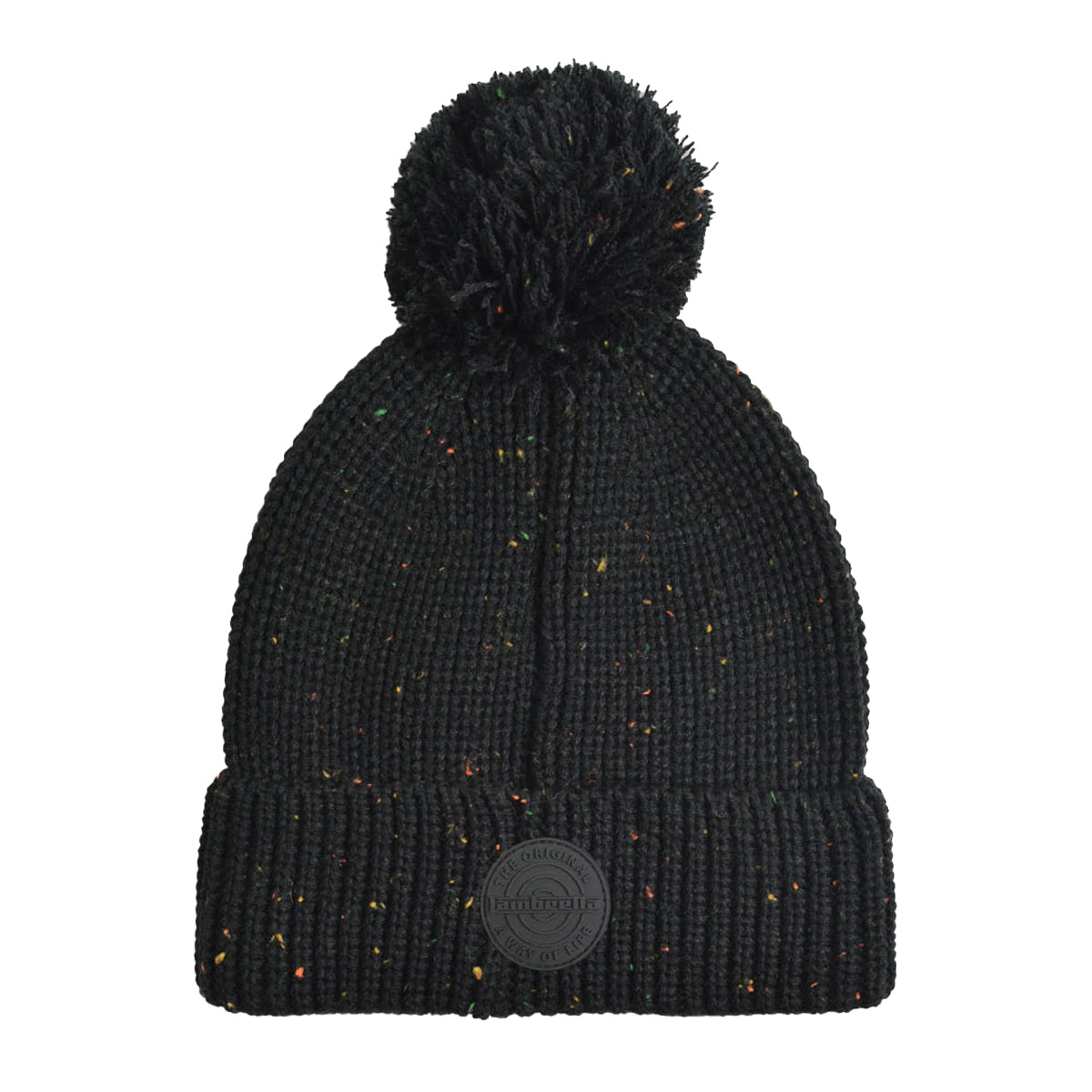 Black - Front - Lambretta Logo Bobble Beanie
