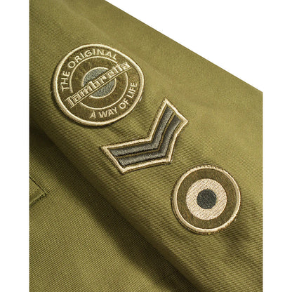 Khaki Green - Lifestyle - Lambretta Mens Cotton Canvas Parka