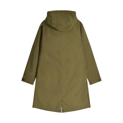 Khaki Green - Back - Lambretta Mens Ripstop Waterproof Parka