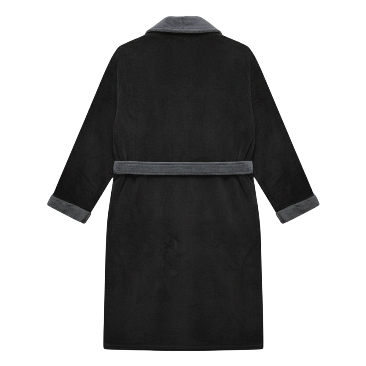 Black-Iron - Back - Lambretta Mens Luxury AW25 Dressing Gown