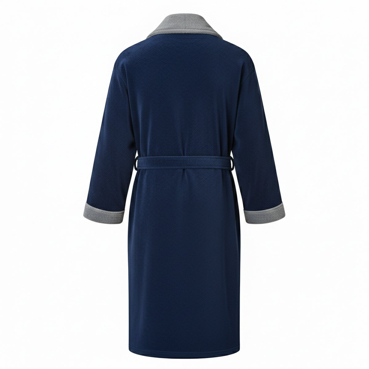 Navy-Blue - Back - Lambretta Mens Luxury AW25 Dressing Gown