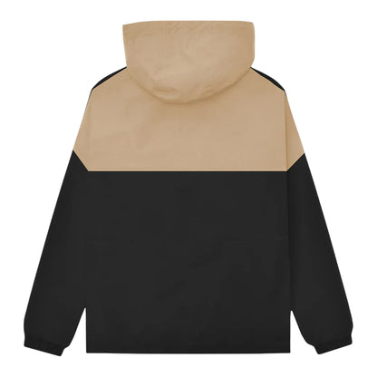Black-Cashew - Back - Lambretta Mens SS26 Contrast Panel Jacket