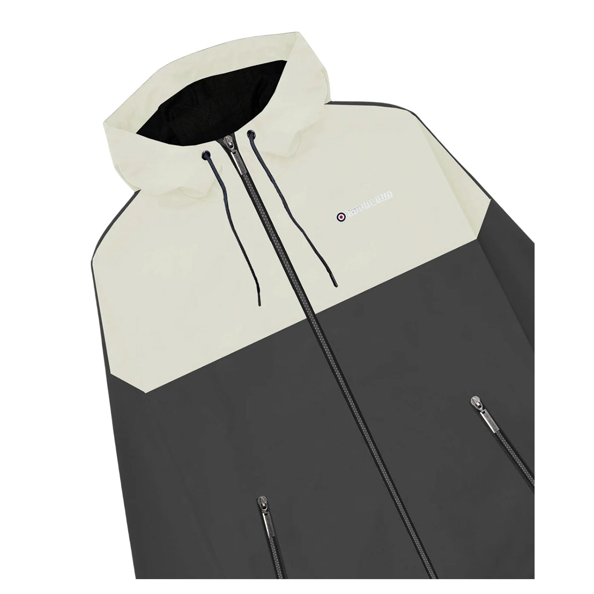 Iron-Silver - Side - Lambretta Mens SS26 Contrast Panel Jacket