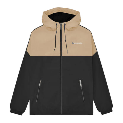 Black-Cashew - Front - Lambretta Mens SS26 Contrast Panel Jacket
