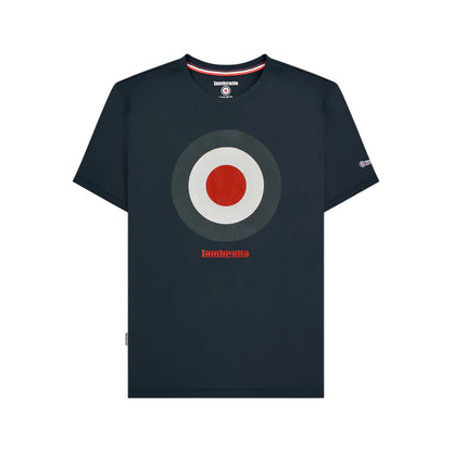 Navy - Front - Lambretta Mens Target Cotton T-Shirt