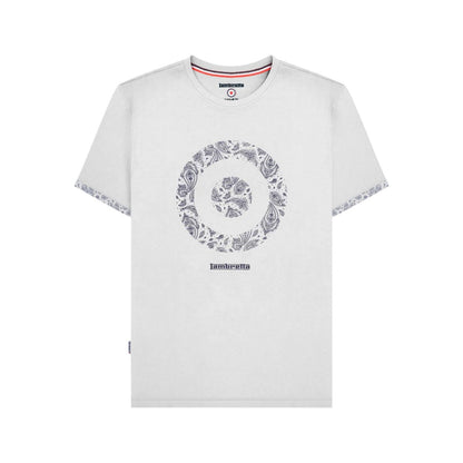 White - Front - Lambretta Mens Paisley Target T-Shirt