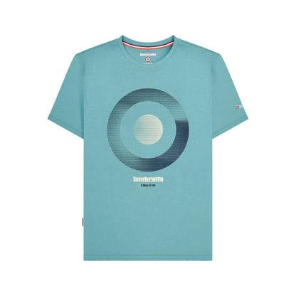 Cameo Blue - Front - Lambretta Mens Target Shade T-Shirt