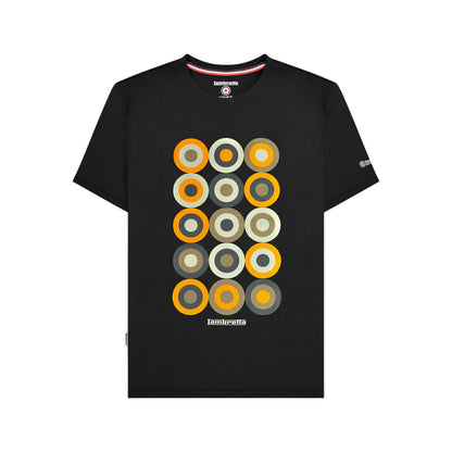 Black - Front - Lambretta Mens Mod Target T-Shirt