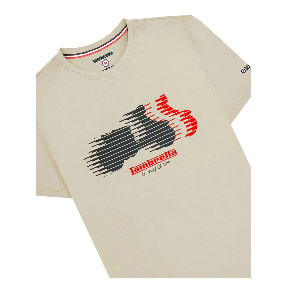 Tofu - Side - Lambretta Mens Scooter Blur T-Shirt