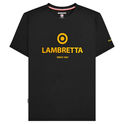Black - Front - Lambretta Mens Established T-Shirt