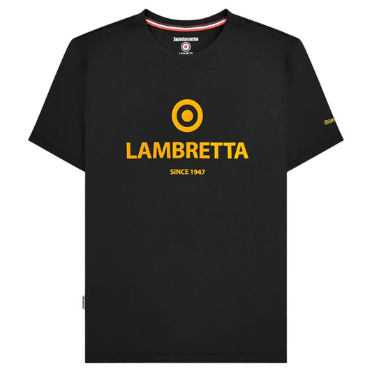Black - Front - Lambretta Mens Established T-Shirt
