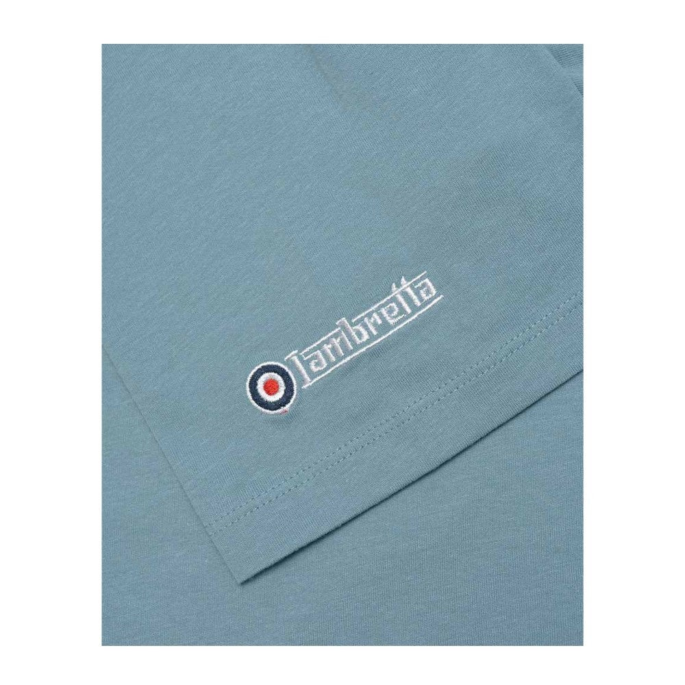 Smoke Blue - Pack Shot - Lambretta Mens Target Band T-Shirt