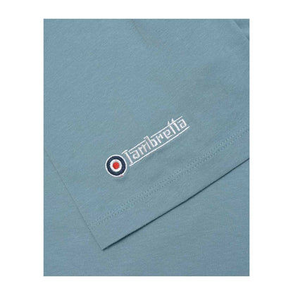 Smoke Blue - Pack Shot - Lambretta Mens Target Band T-Shirt