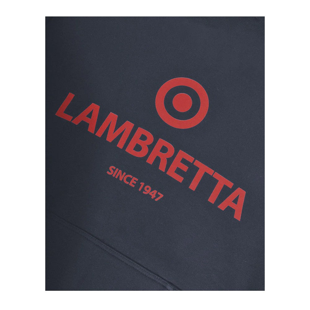 Dark Navy - Pack Shot - Lambretta Mens Target Logo Hoodie