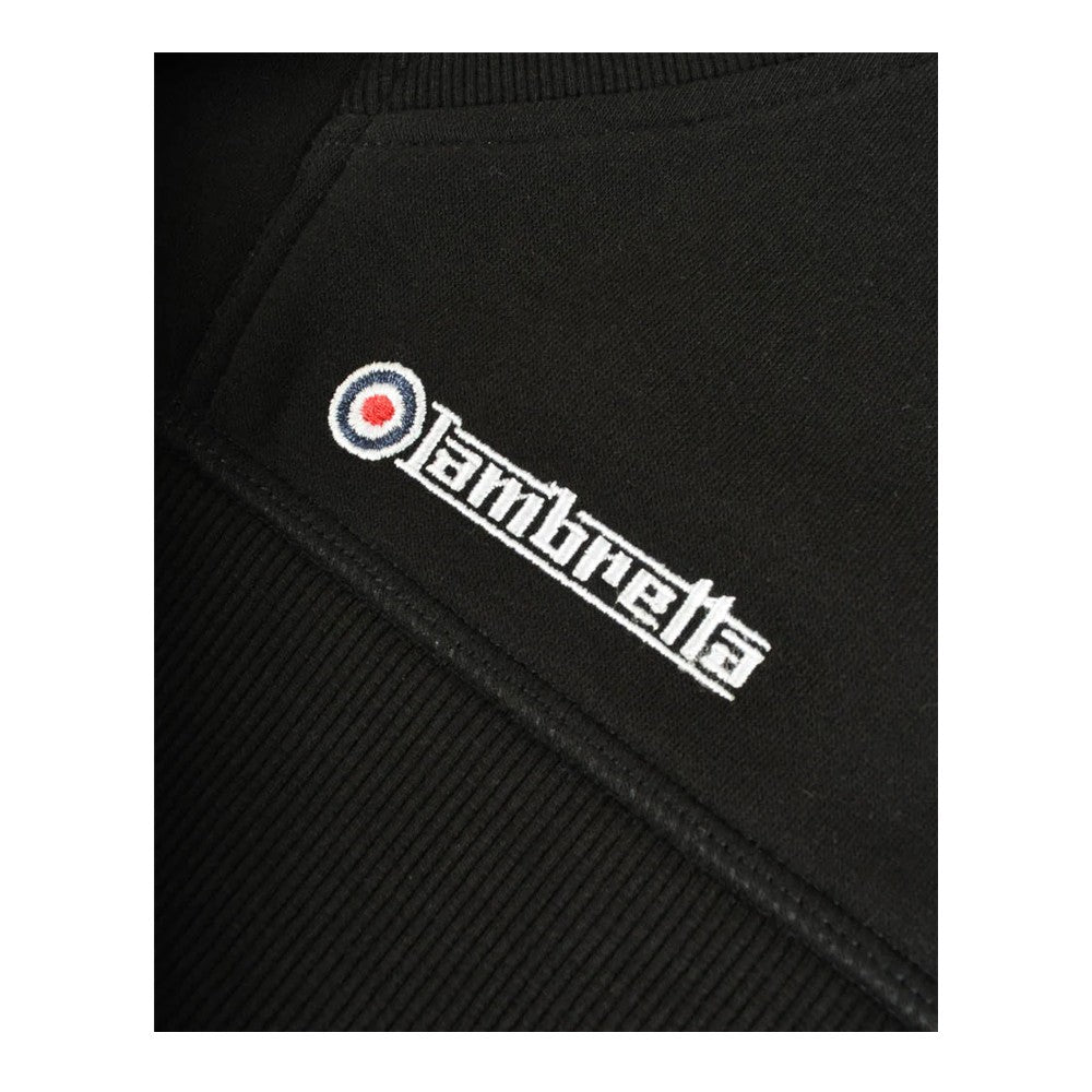 Black - Lifestyle - Lambretta Mens Target Logo Hoodie