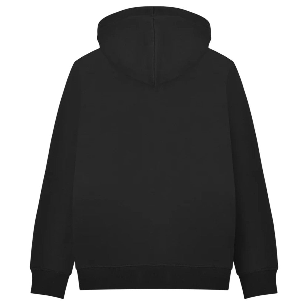 Black - Back - Lambretta Mens Target Checked Hoodie