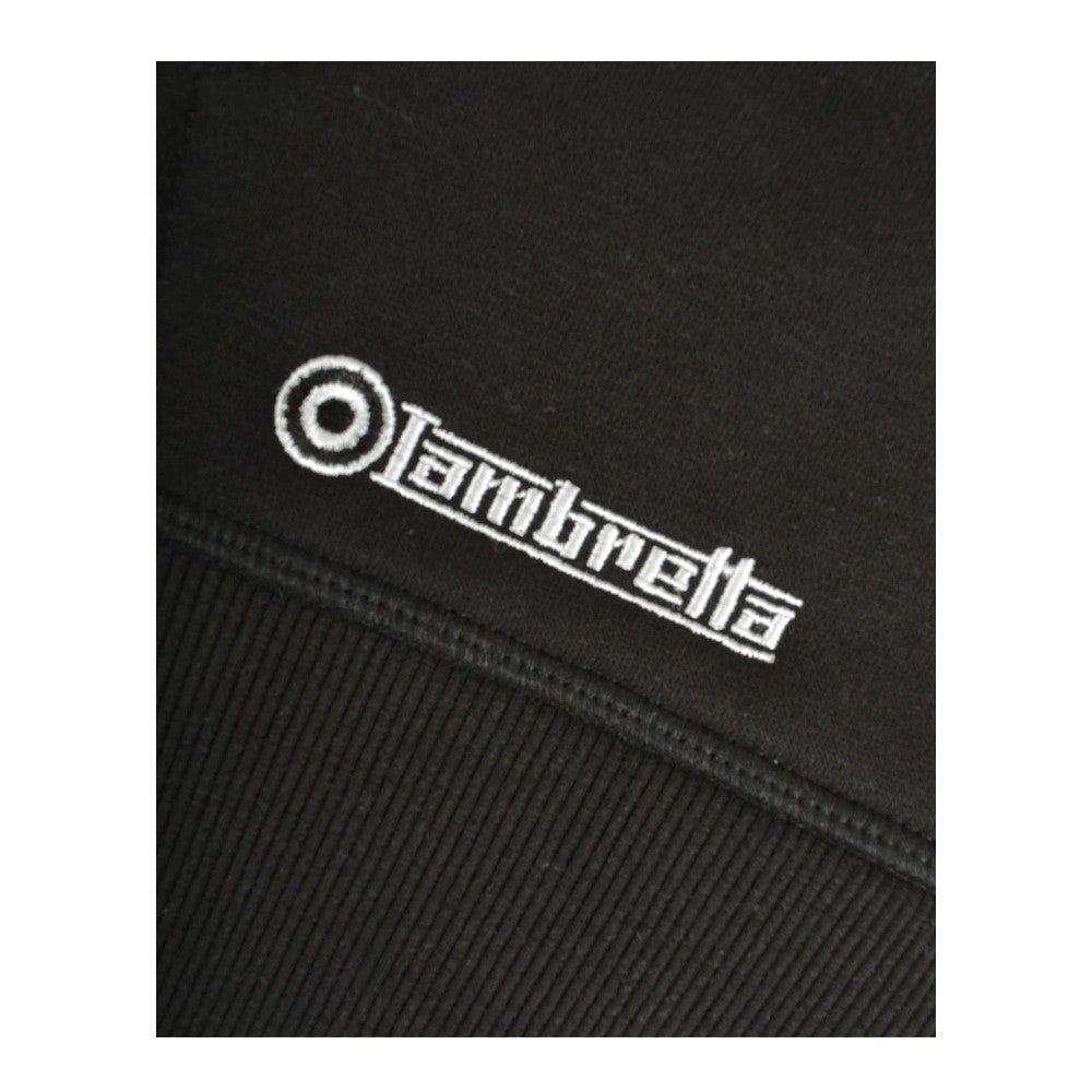 Black - Lifestyle - Lambretta Mens Target Checked Hoodie