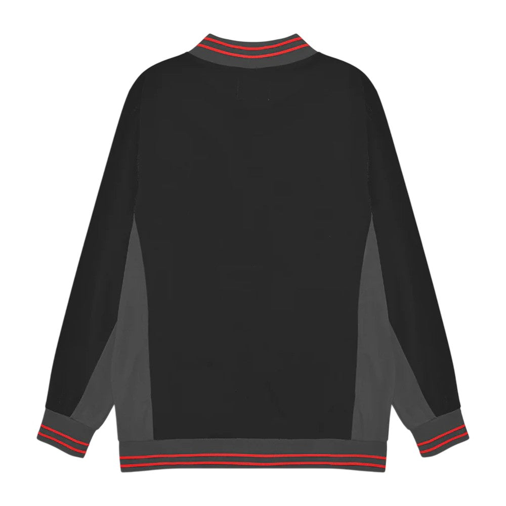 Black-Iron-Red - Back - Lambretta Mens Vintage Jacket