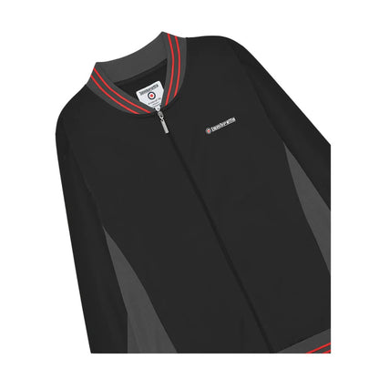 Black-Iron-Red - Side - Lambretta Mens Vintage Jacket