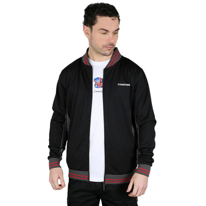 Black-Iron-Red - Pack Shot - Lambretta Mens Vintage Jacket