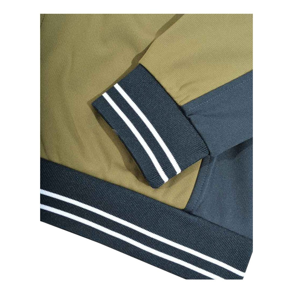 Khaki Green-Dark Navy-White - Lifestyle - Lambretta Mens Vintage Jacket