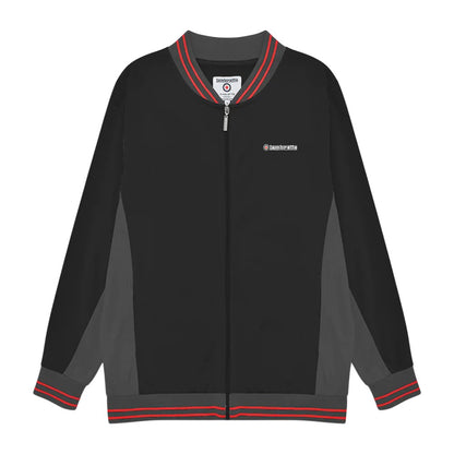 Black-Iron-Red - Front - Lambretta Mens Vintage Jacket
