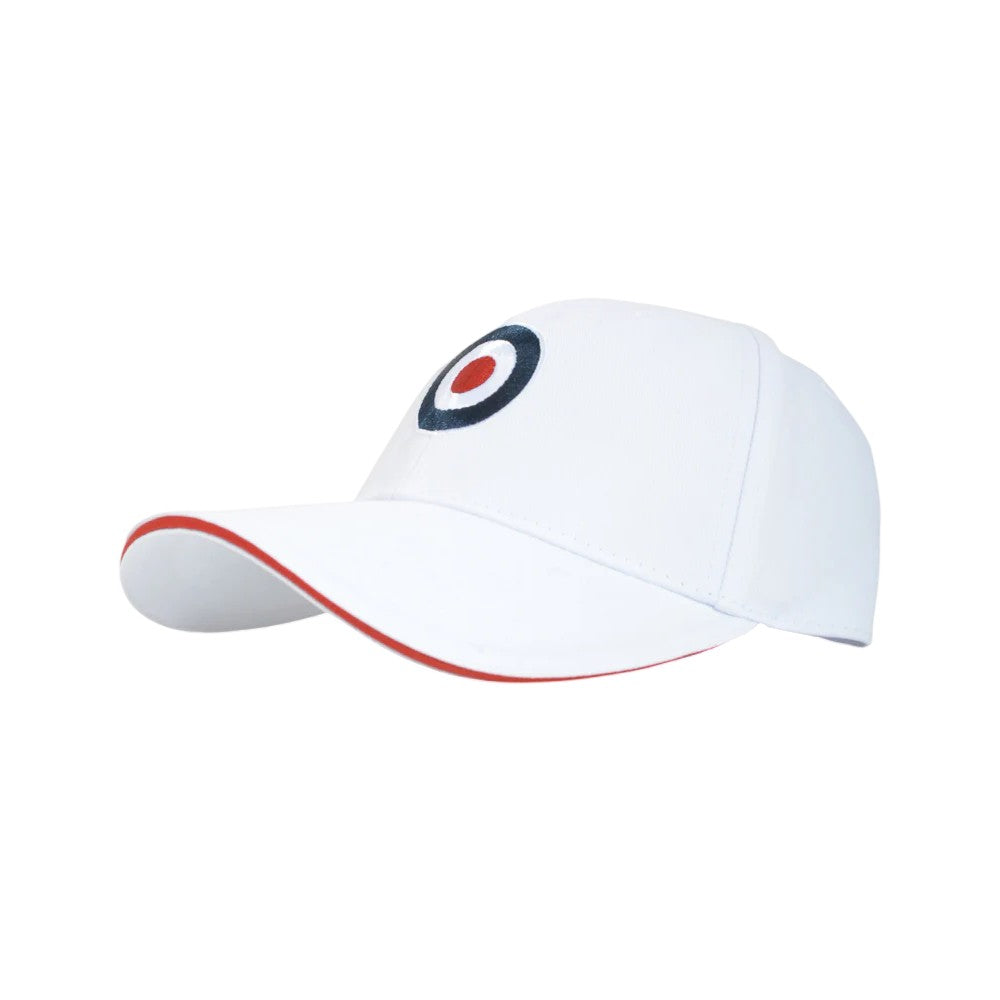 White - Back - Lambretta Target Baseball Cap