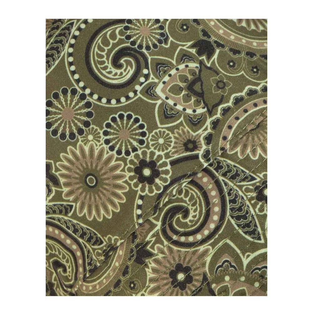 Khaki Green - Side - Lambretta Paisley Bucket Hat