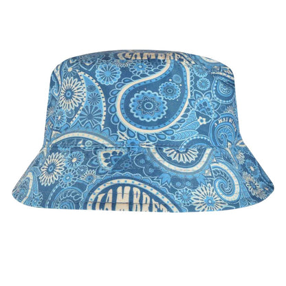 Dark Blue - Back - Lambretta Paisley Bucket Hat
