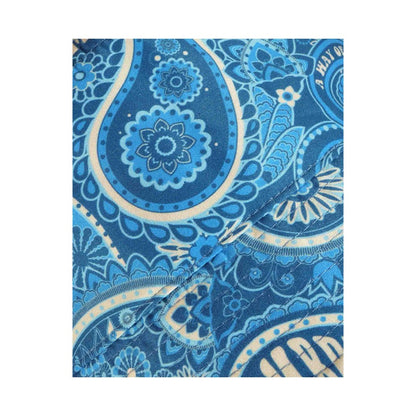 Dark Blue - Side - Lambretta Paisley Bucket Hat
