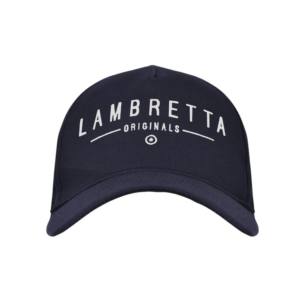 Navy - Front - Lambretta Unisex Adult Originals Baseball Cap