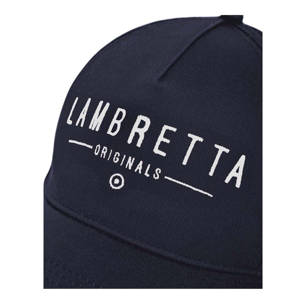 Navy - Side - Lambretta Unisex Adult Originals Baseball Cap
