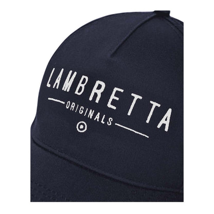 Navy - Side - Lambretta Unisex Adult Originals Baseball Cap