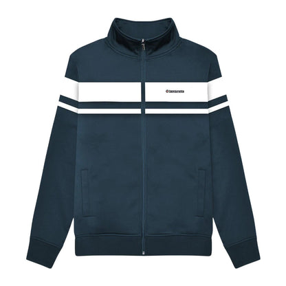 Navy-White - Front - Lambretta Mens Championship Jacket