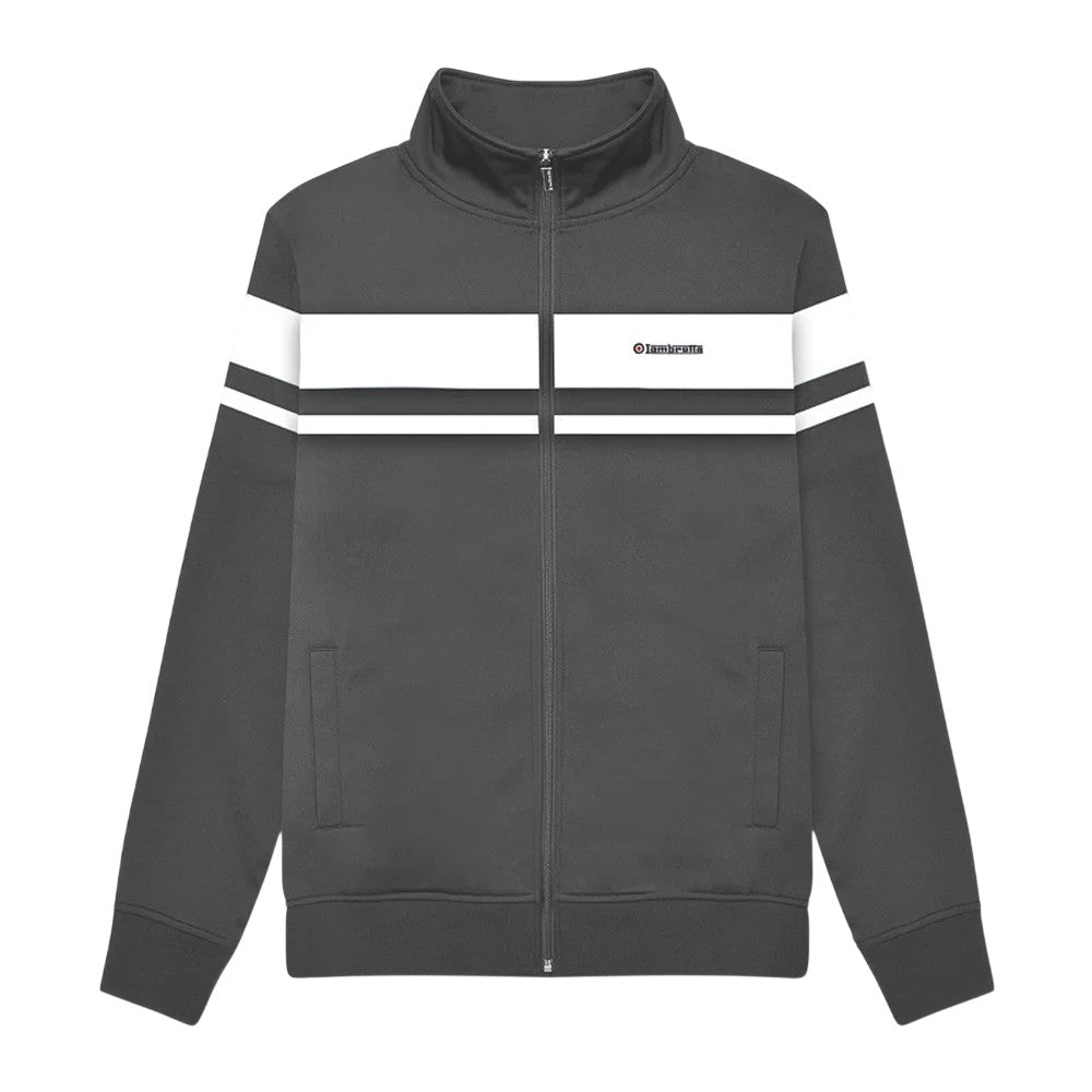 Iron-White - Front - Lambretta Mens Championship Jacket