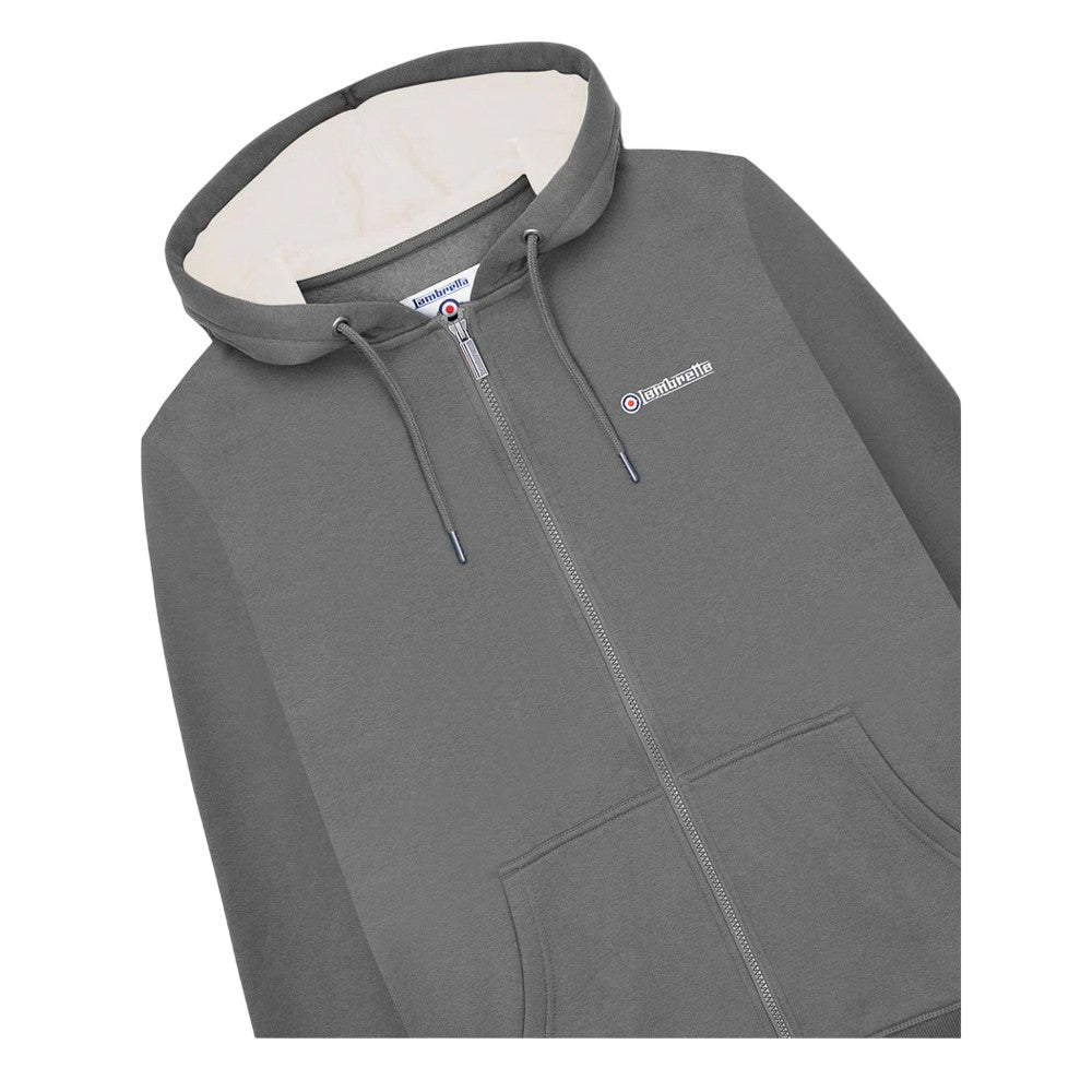 Iron - Side - Lambretta Mens Full Zip Hoodie