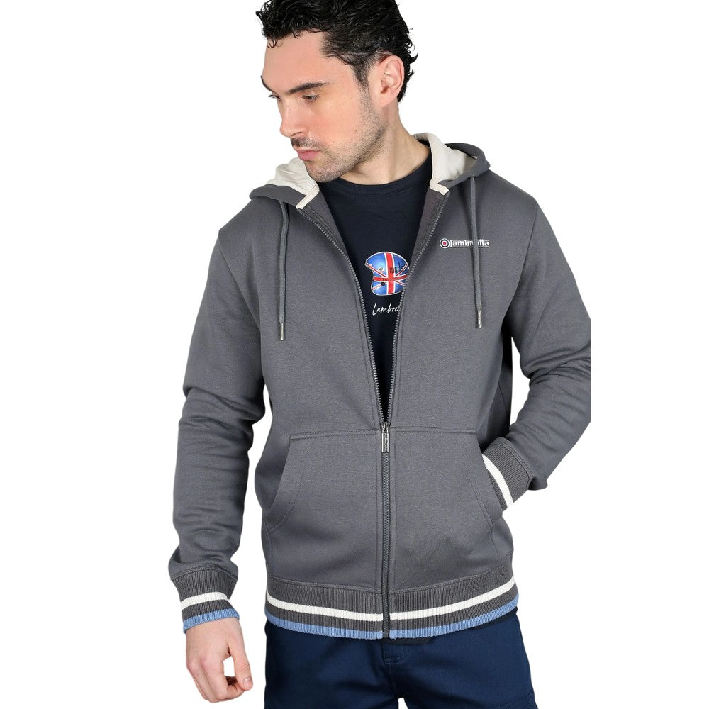 Iron - Close up - Lambretta Mens Full Zip Hoodie