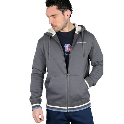Iron - Close up - Lambretta Mens Full Zip Hoodie
