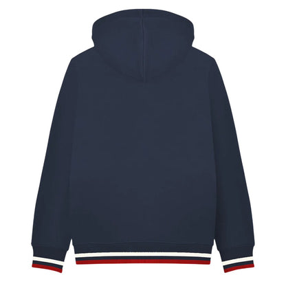 Navy-Jetstream-Red - Back - Lambretta Mens Full Zip Hoodie