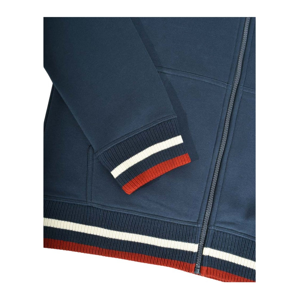 Navy-Jetstream-Red - Lifestyle - Lambretta Mens Full Zip Hoodie