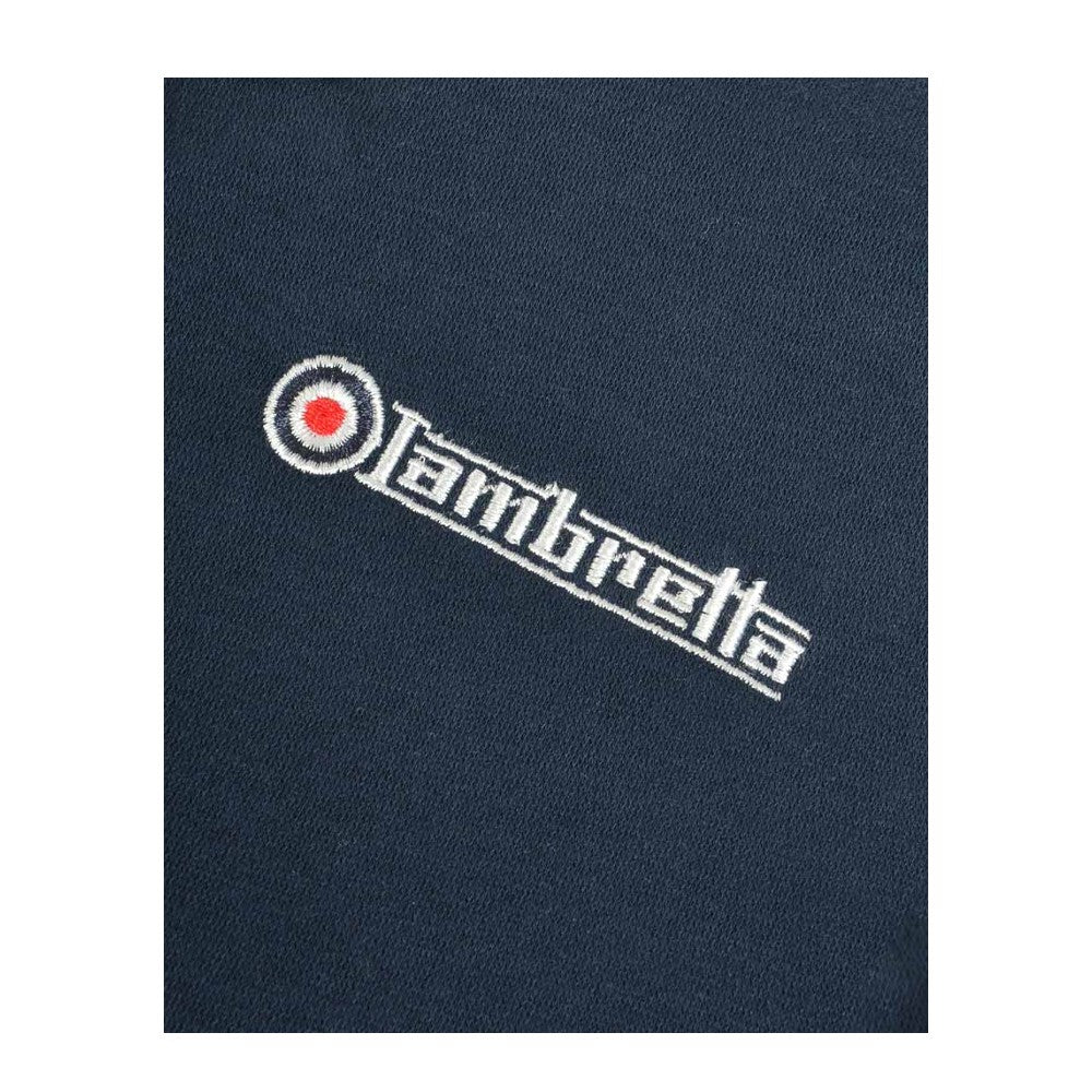 Navy-Jetstream-Red - Pack Shot - Lambretta Mens Full Zip Hoodie
