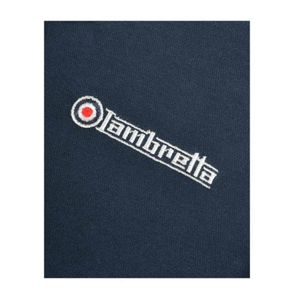 Navy-Jetstream-Red - Pack Shot - Lambretta Mens Full Zip Hoodie