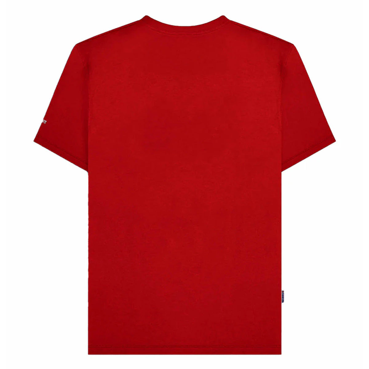 Red - Back - Lambretta Mens Racing Stripe T-Shirt