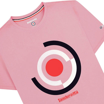 Dawn Pink - Side - Lambretta Mens Target Render T-Shirt