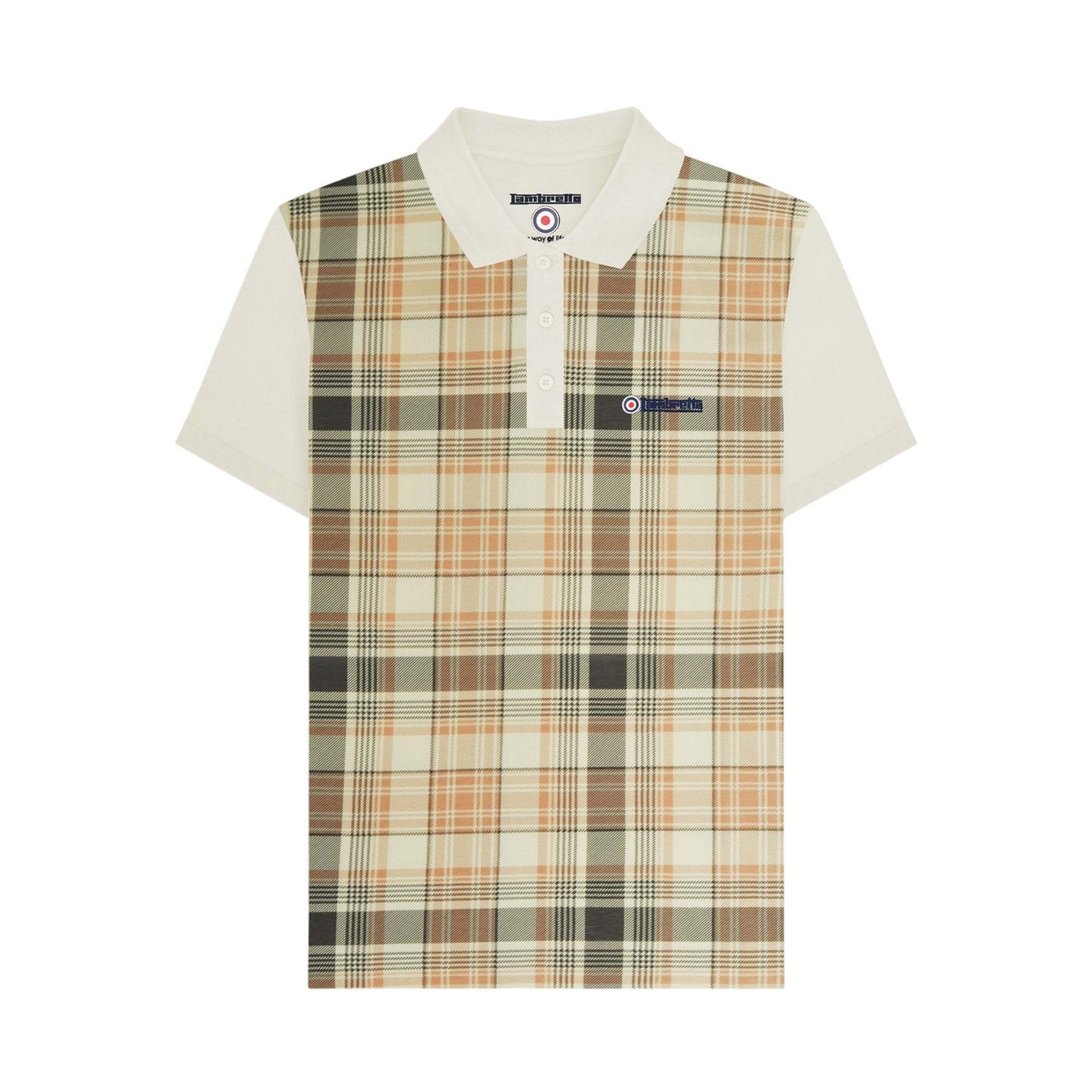 Tofu - Front - Lambretta Mens Classic Checked Polo Shirt