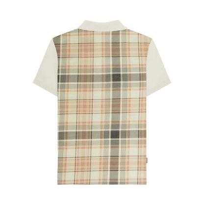 Tofu - Back - Lambretta Mens Classic Checked Polo Shirt