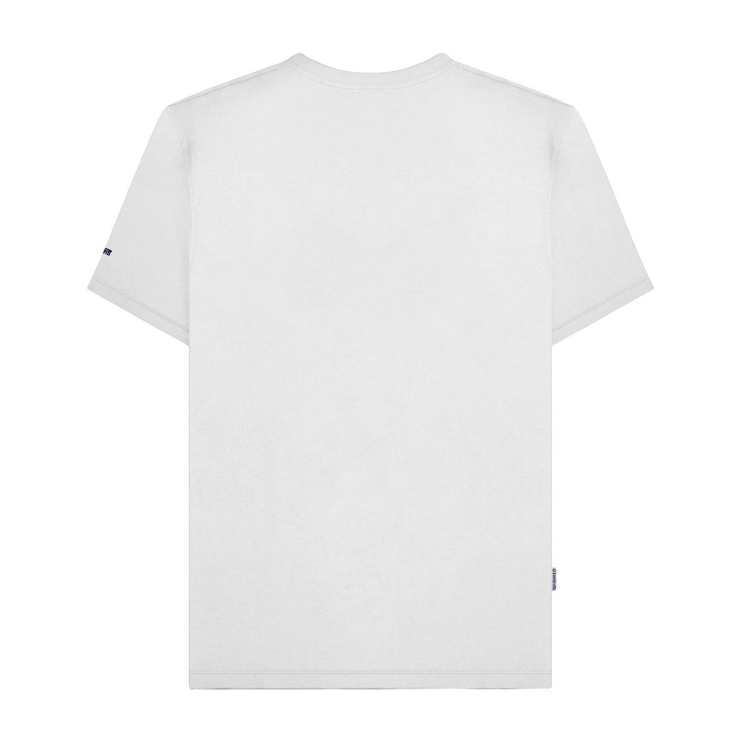White - Back - Lambretta Unisex Adult Cotton Badge T-Shirt
