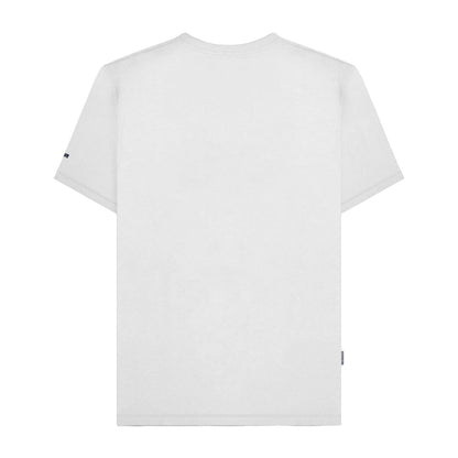 White - Back - Lambretta Unisex Adult Cotton Badge T-Shirt